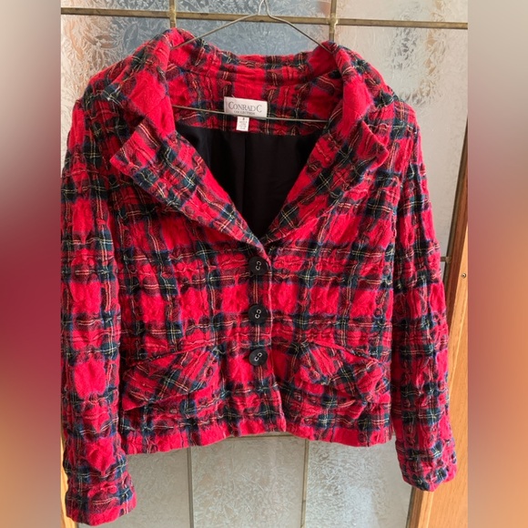 CONRAD C WOOL BLEND BLAZER 18.5” PTP - Picture 1 of 3